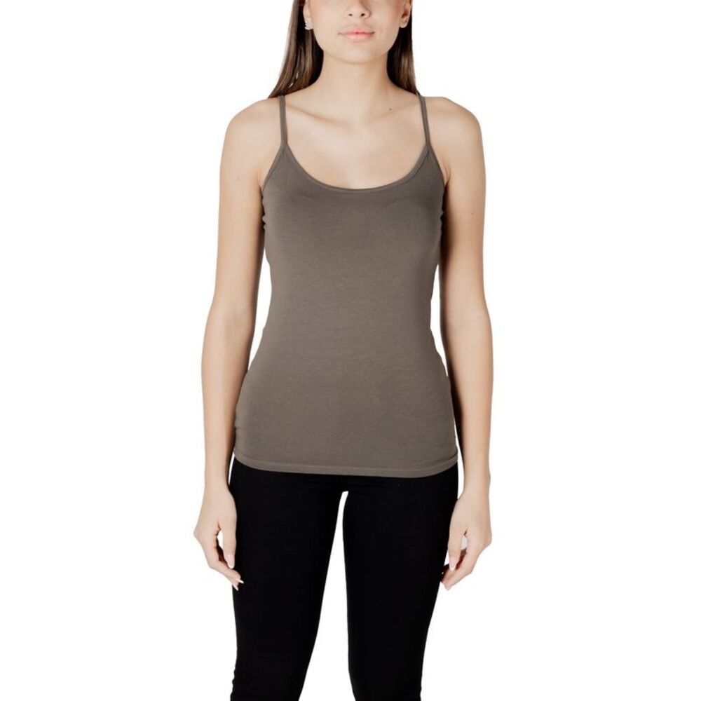 Morgan De Toi Fitted Scoop Neck Tank Top Women green Tops